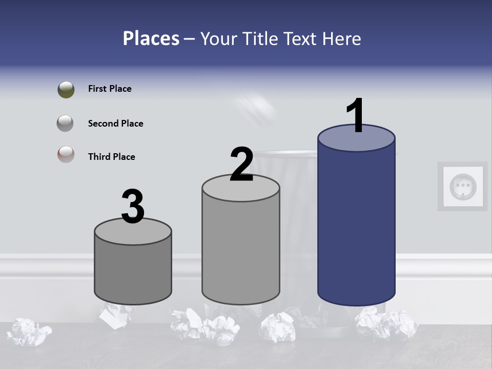 Sparse Writing Paperwork PowerPoint Template