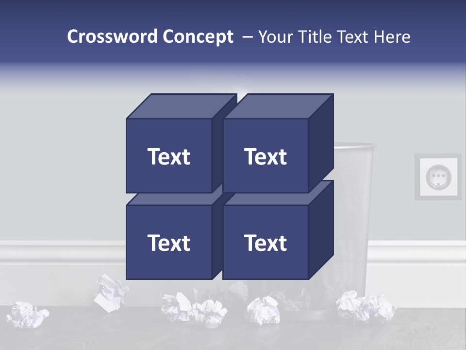 Sparse Writing Paperwork PowerPoint Template