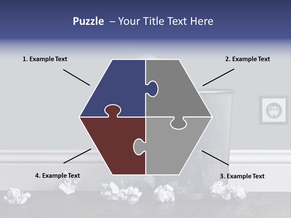 Sparse Writing Paperwork PowerPoint Template