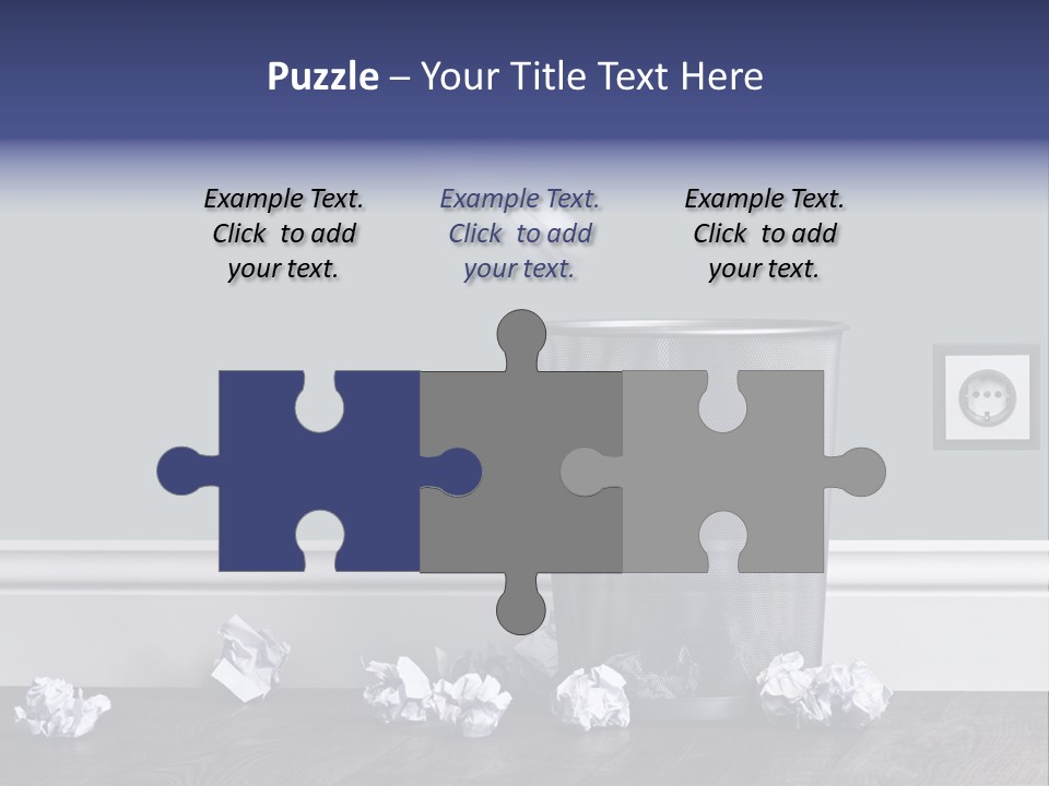 Sparse Writing Paperwork PowerPoint Template