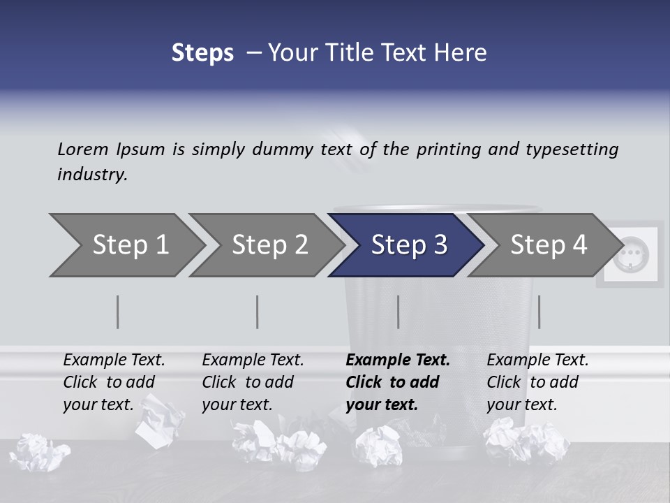 Sparse Writing Paperwork PowerPoint Template