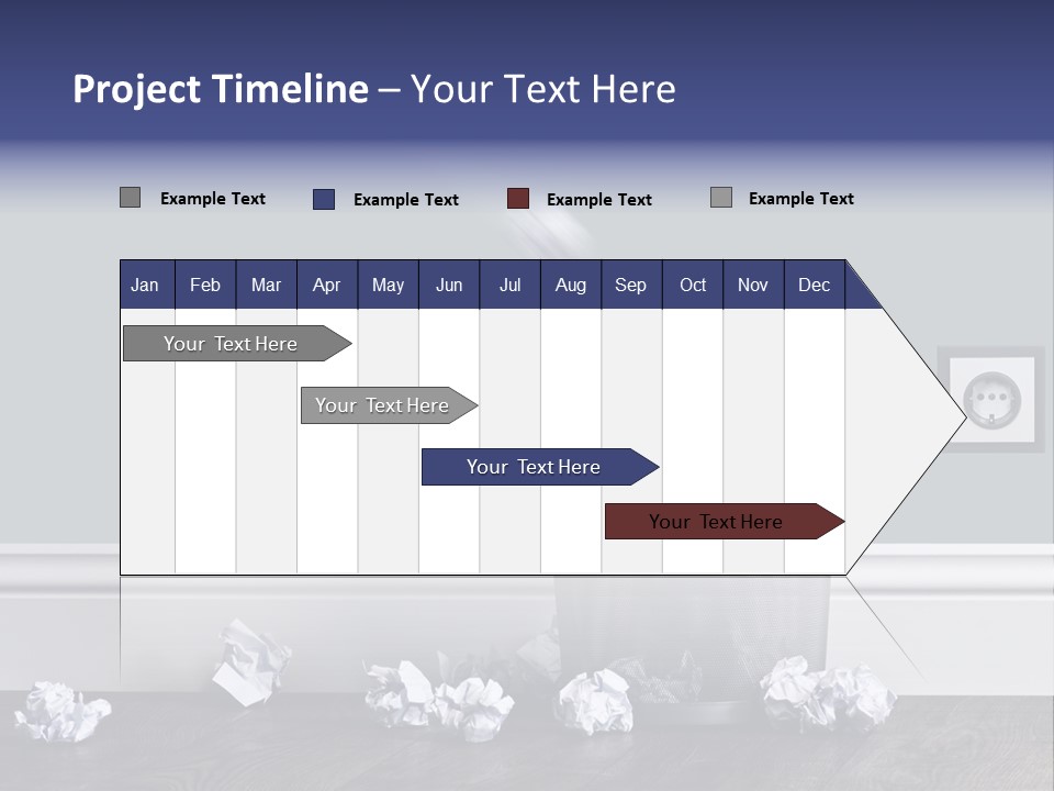 Sparse Writing Paperwork PowerPoint Template
