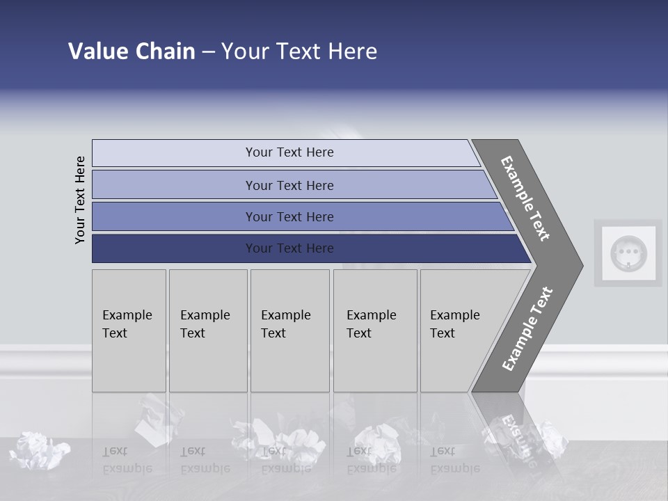 Sparse Writing Paperwork PowerPoint Template