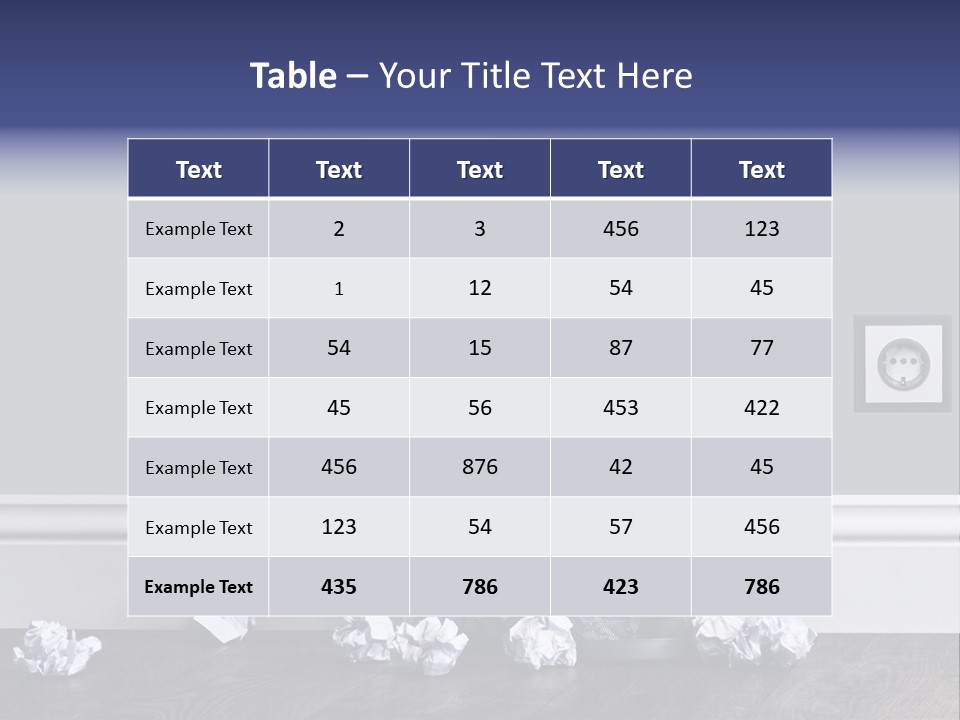 Sparse Writing Paperwork PowerPoint Template