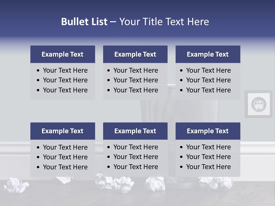 Sparse Writing Paperwork PowerPoint Template