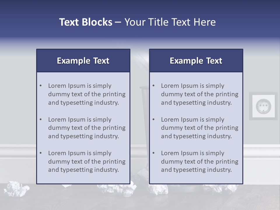 Sparse Writing Paperwork PowerPoint Template