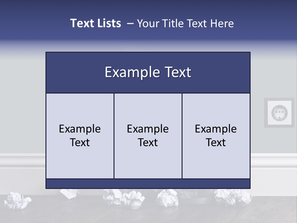 Sparse Writing Paperwork PowerPoint Template