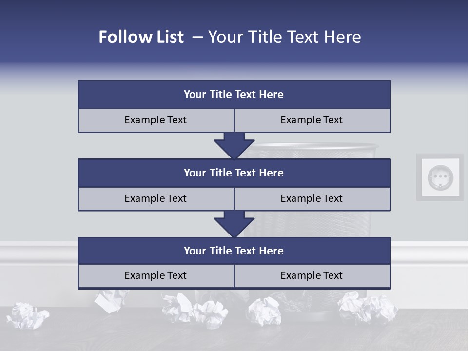Sparse Writing Paperwork PowerPoint Template