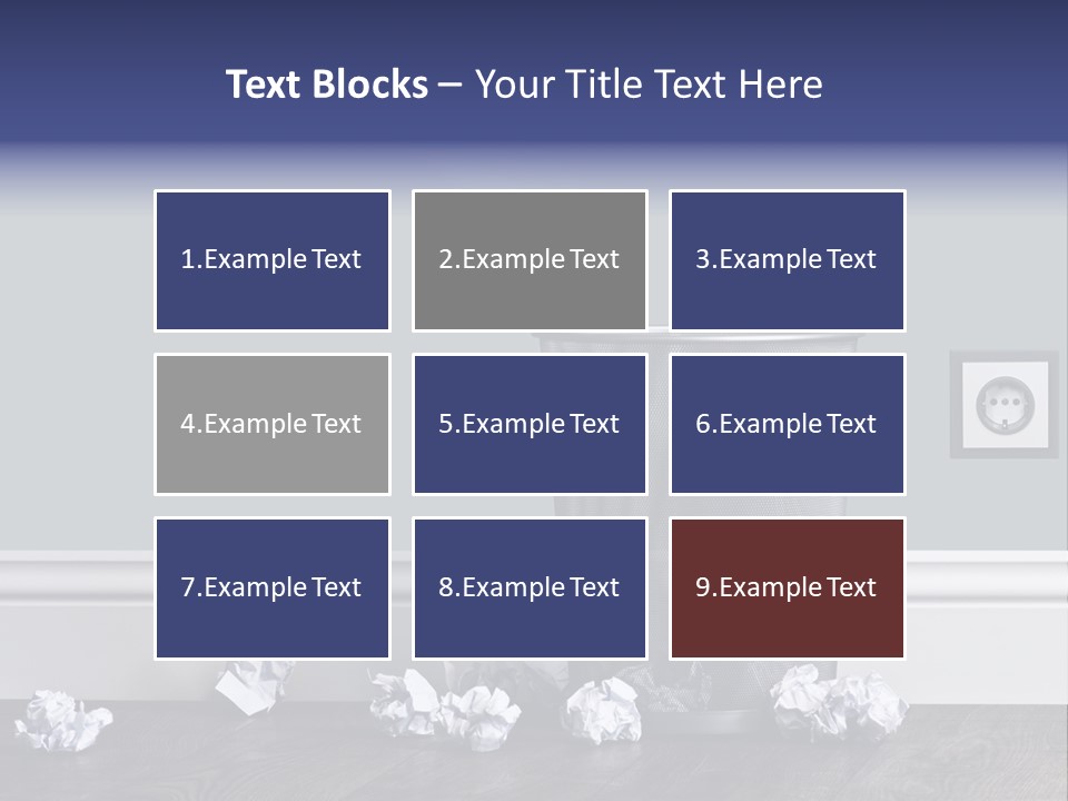 Sparse Writing Paperwork PowerPoint Template