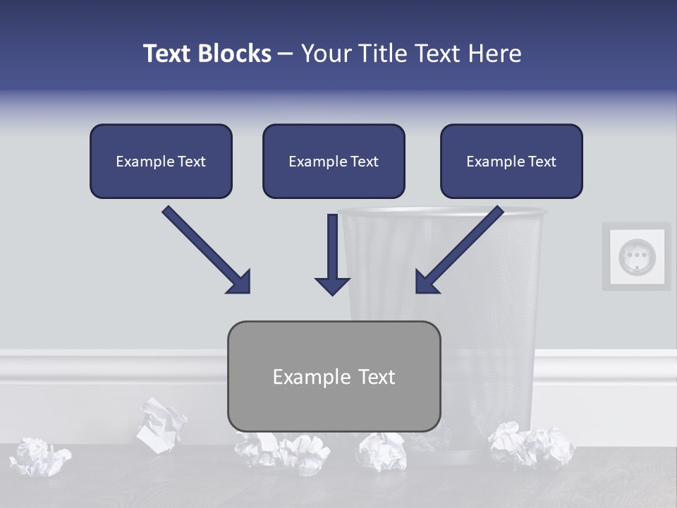 Sparse Writing Paperwork PowerPoint Template