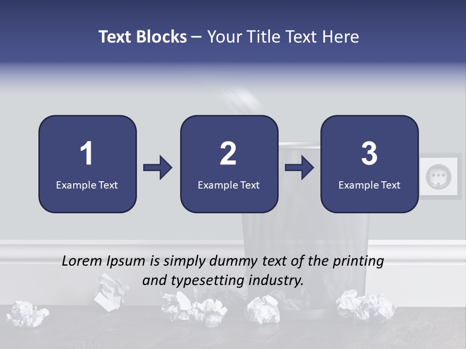 Sparse Writing Paperwork PowerPoint Template