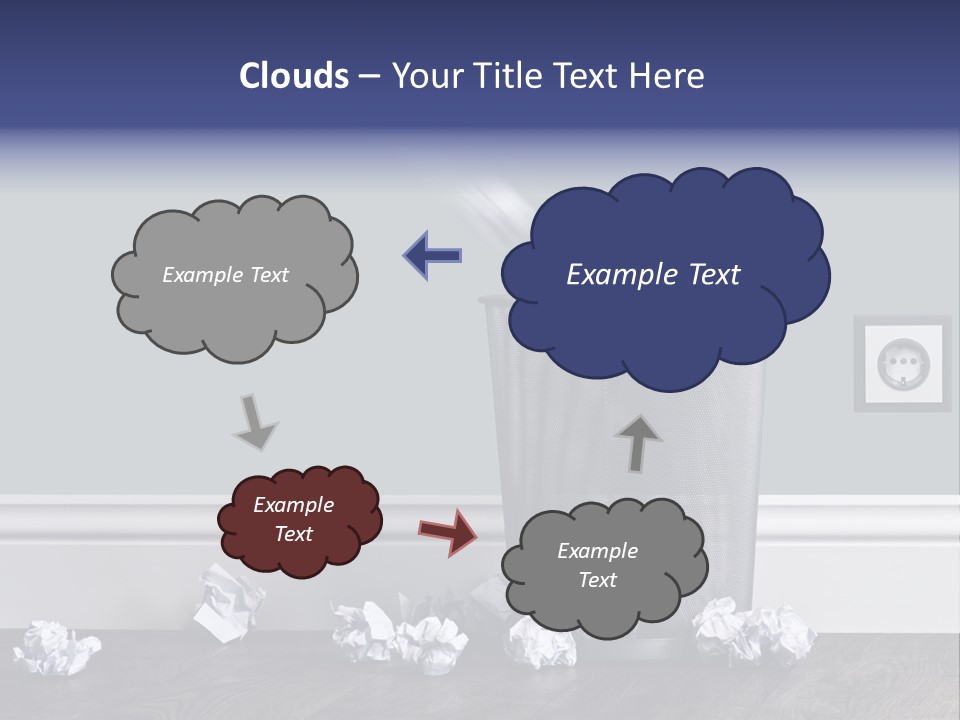 Sparse Writing Paperwork PowerPoint Template