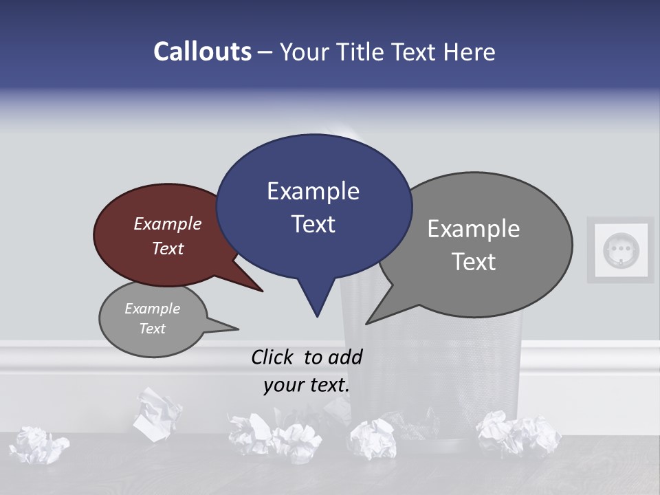 Sparse Writing Paperwork PowerPoint Template