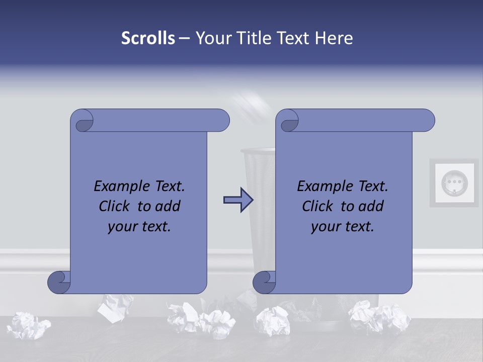Sparse Writing Paperwork PowerPoint Template