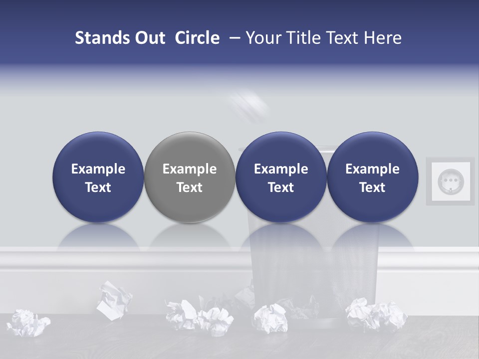 Sparse Writing Paperwork PowerPoint Template