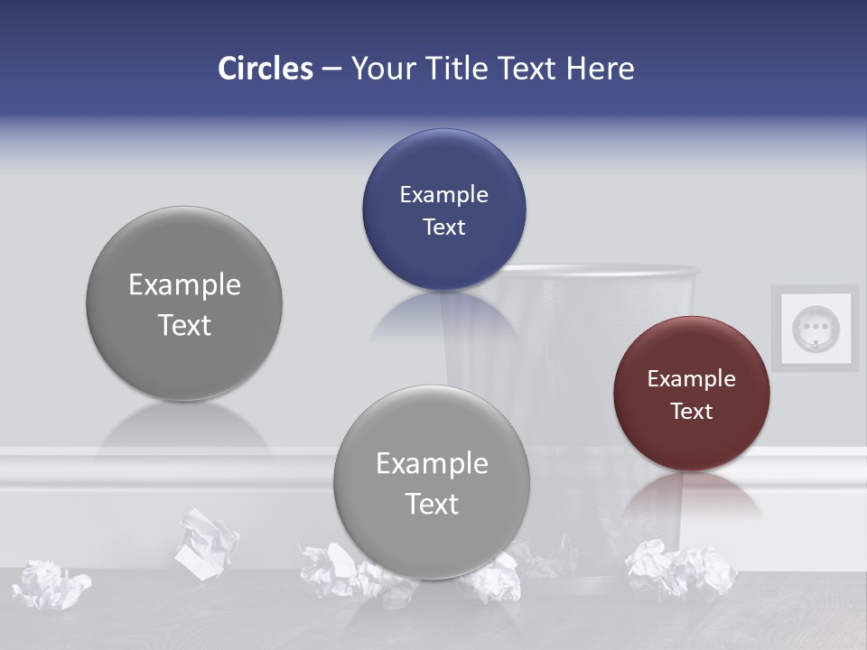 Sparse Writing Paperwork PowerPoint Template