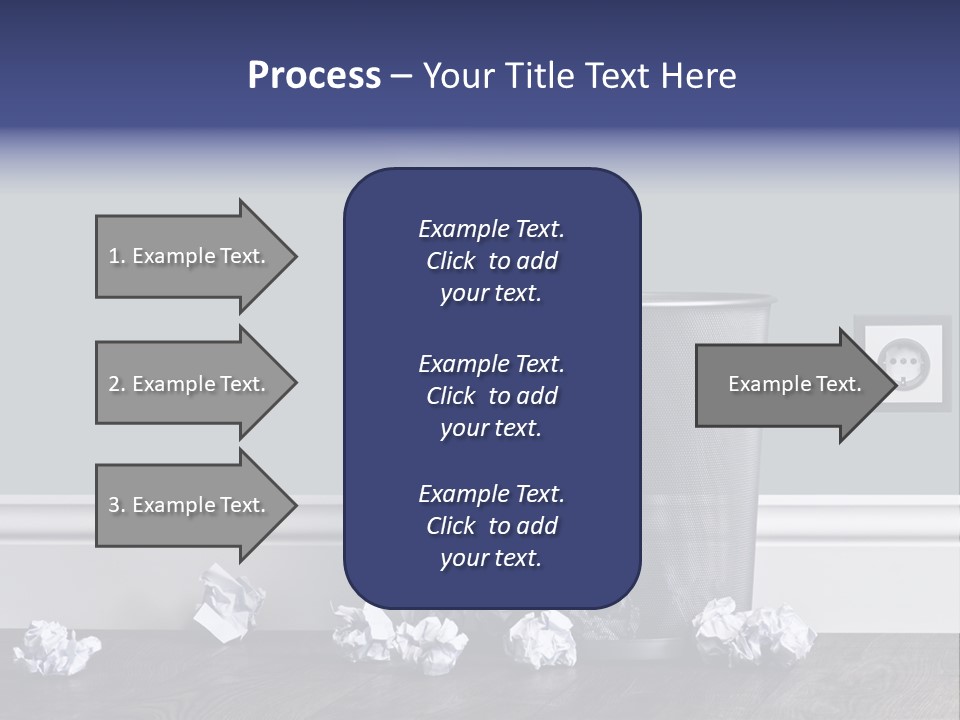 Sparse Writing Paperwork PowerPoint Template