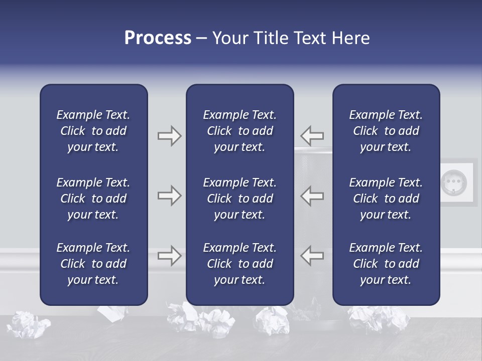 Sparse Writing Paperwork PowerPoint Template