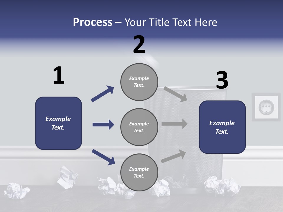 Sparse Writing Paperwork PowerPoint Template