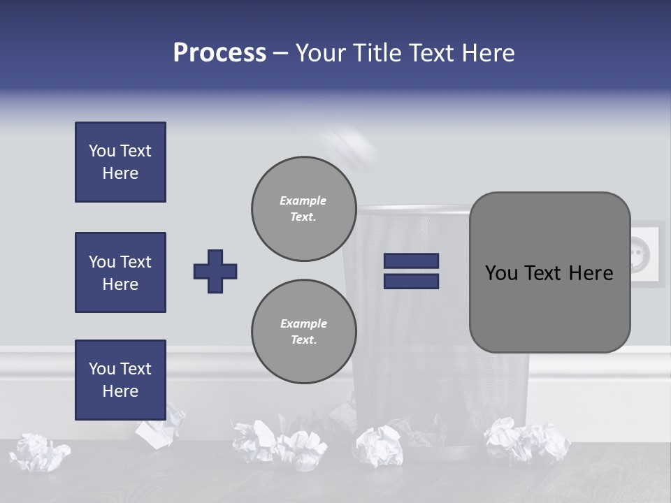 Sparse Writing Paperwork PowerPoint Template