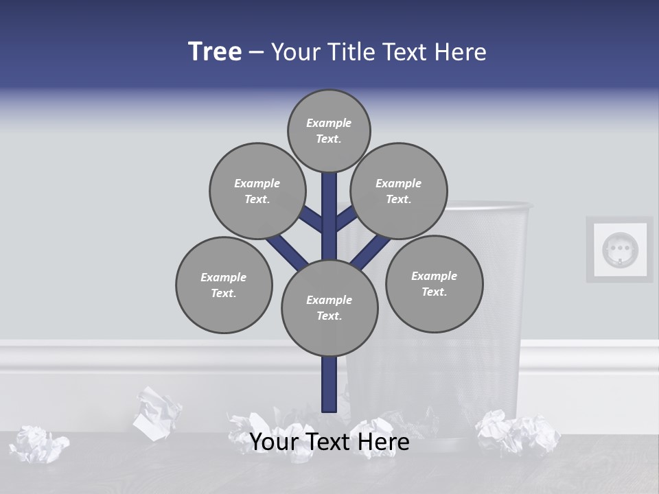 Sparse Writing Paperwork PowerPoint Template