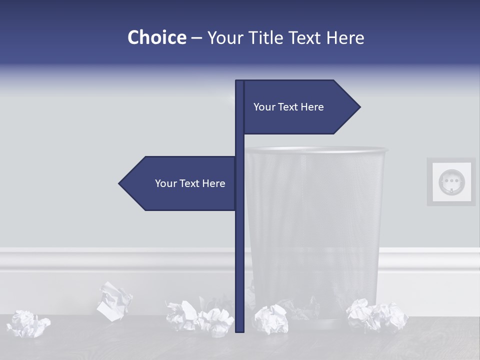 Sparse Writing Paperwork PowerPoint Template