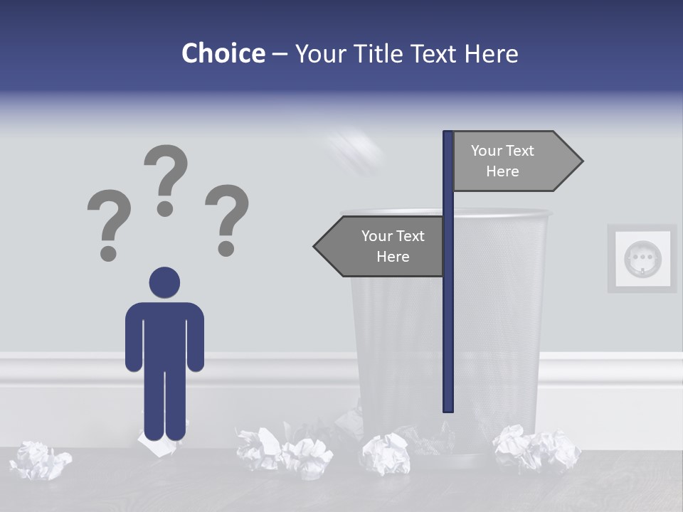 Sparse Writing Paperwork PowerPoint Template