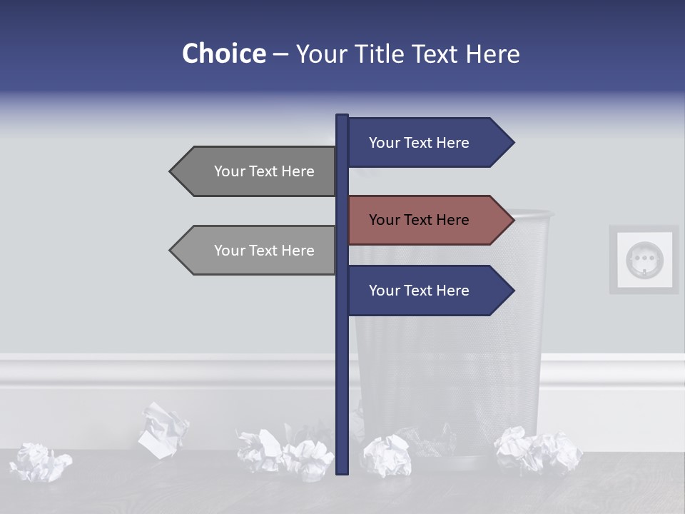 Sparse Writing Paperwork PowerPoint Template