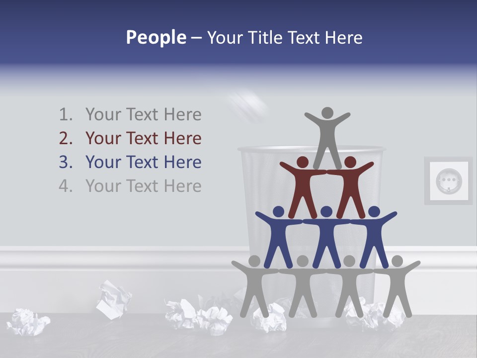 Sparse Writing Paperwork PowerPoint Template