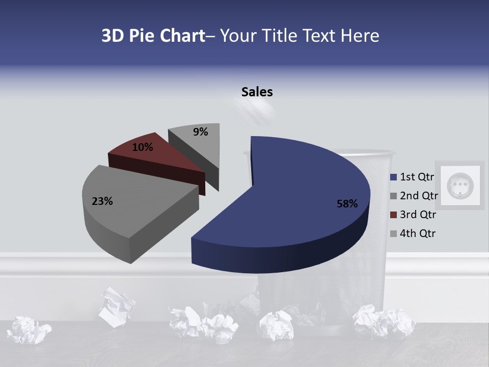 Sparse Writing Paperwork PowerPoint Template