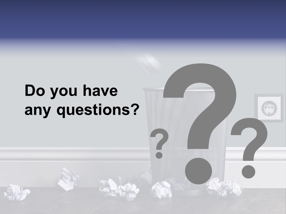 Sparse Writing Paperwork PowerPoint Template