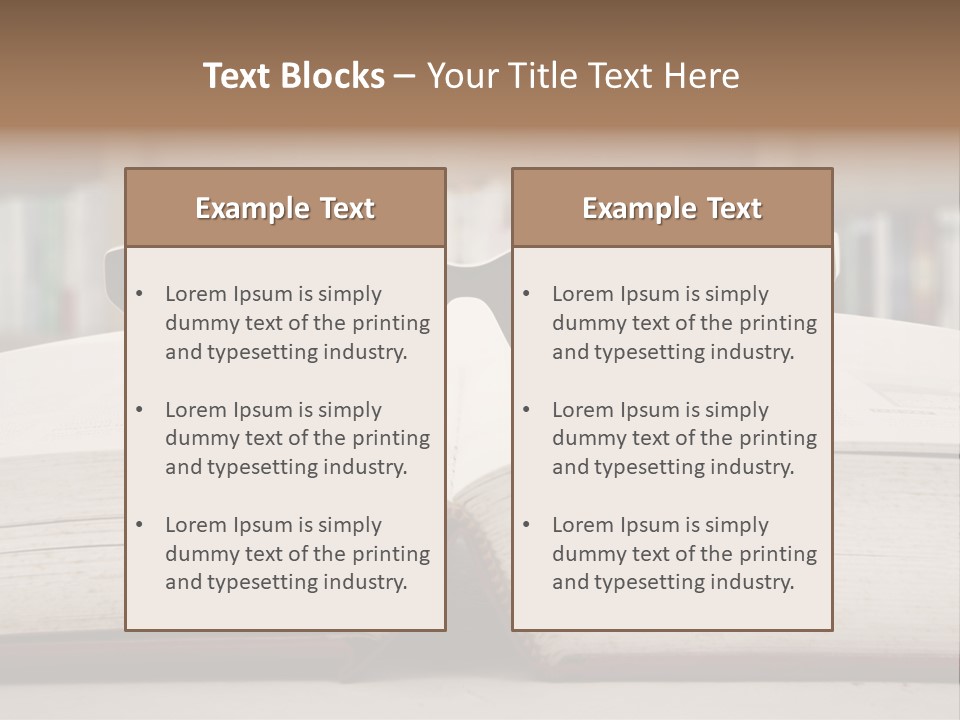 Research Library School PowerPoint Template