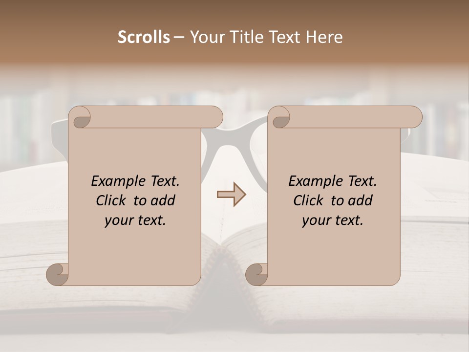 Research Library School PowerPoint Template