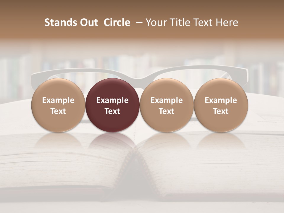 Research Library School PowerPoint Template