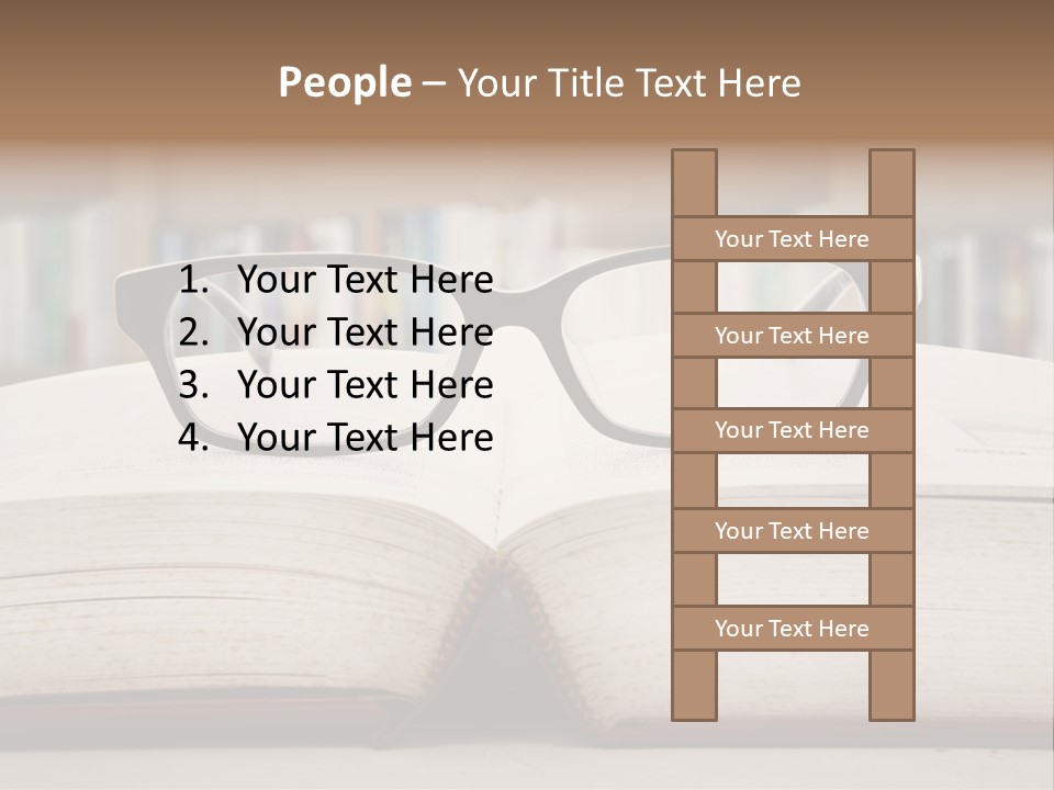 Research Library School PowerPoint Template