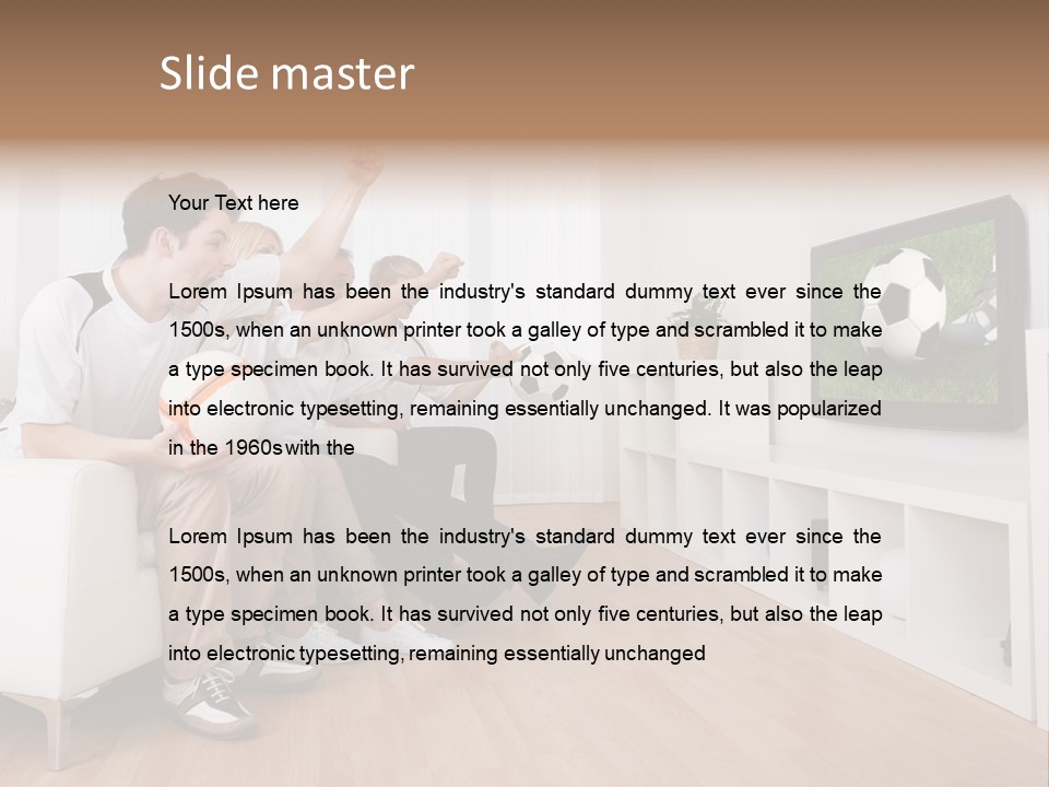 Mother Togetherness Couch PowerPoint Template