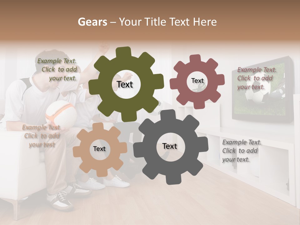 Mother Togetherness Couch PowerPoint Template