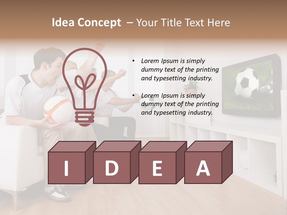 Mother Togetherness Couch PowerPoint Template