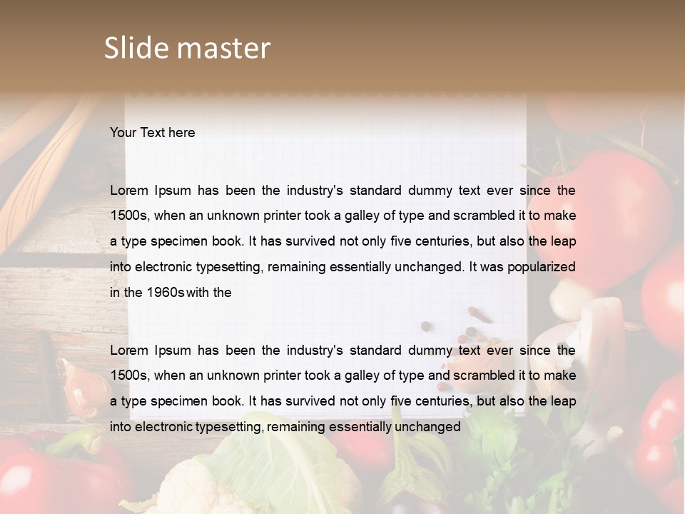 Cooking Food Organic PowerPoint Template