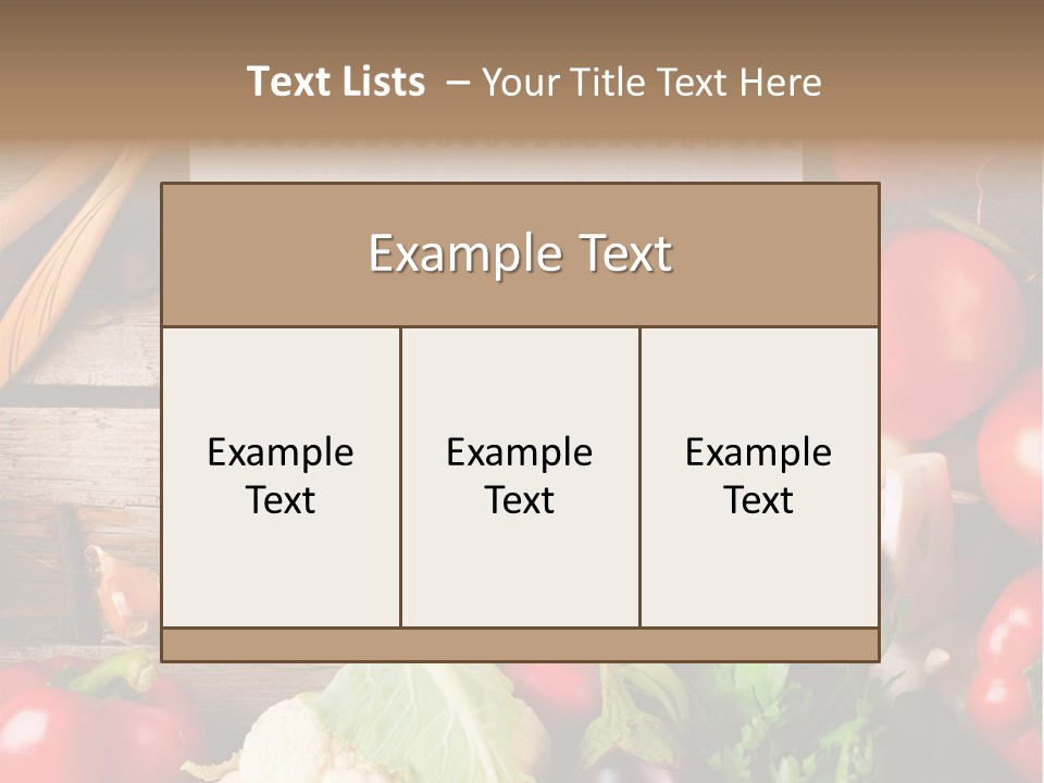 Cooking Food Organic PowerPoint Template