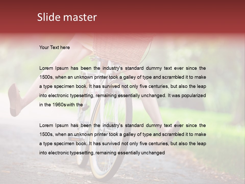 Summertime Landscape Flowers PowerPoint Template