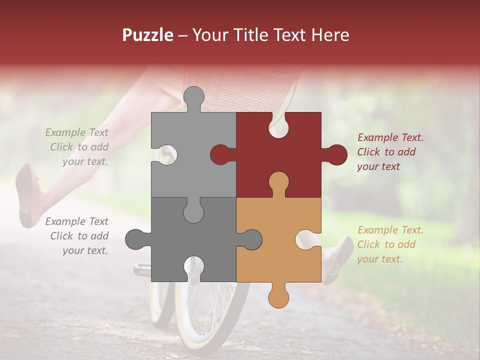 Summertime Landscape Flowers PowerPoint Template