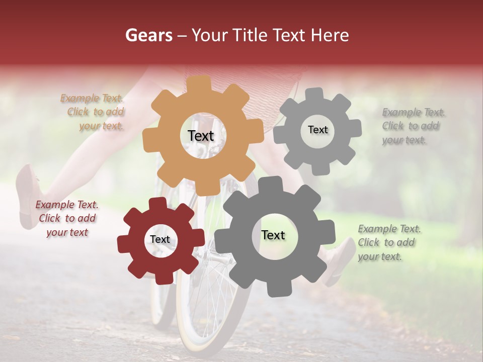 Summertime Landscape Flowers PowerPoint Template