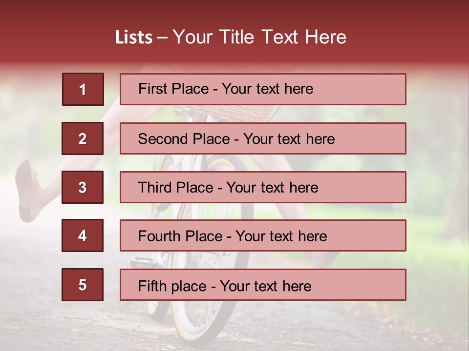 Summertime Landscape Flowers PowerPoint Template