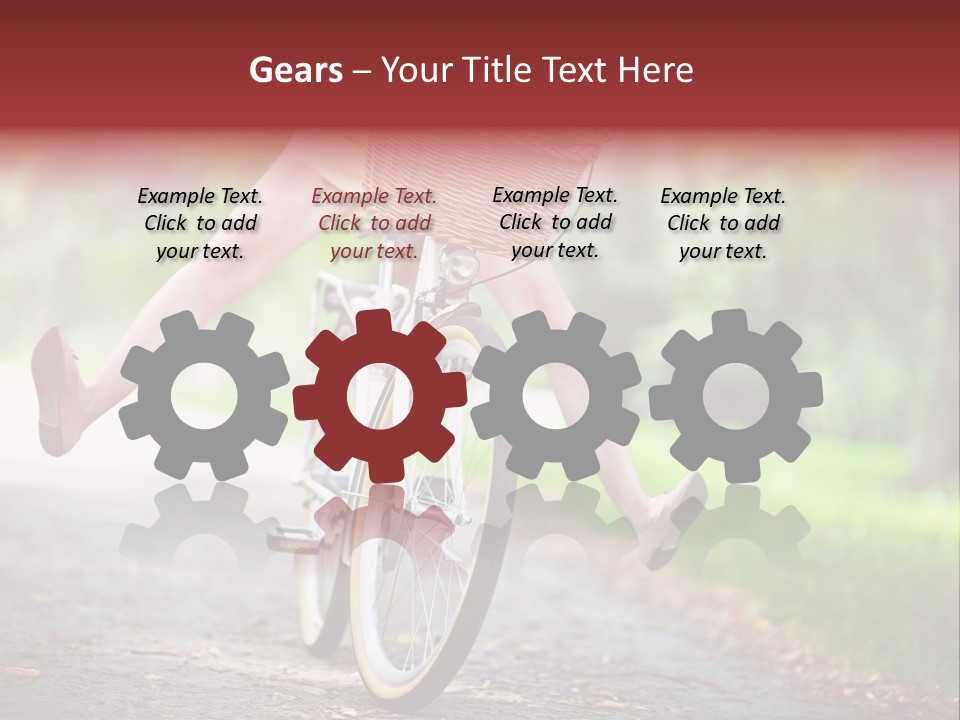 Summertime Landscape Flowers PowerPoint Template