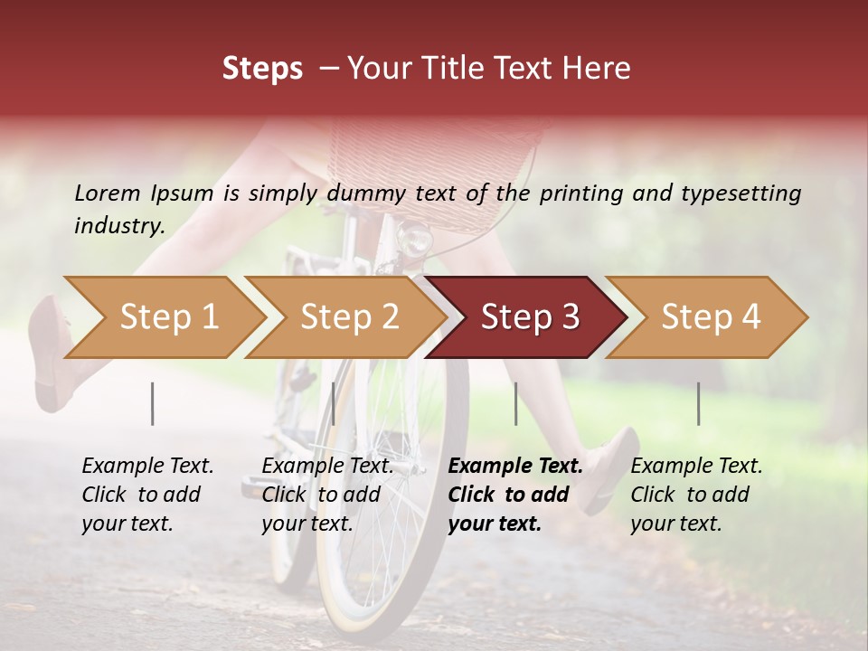 Summertime Landscape Flowers PowerPoint Template