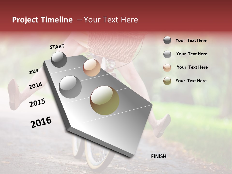 Summertime Landscape Flowers PowerPoint Template