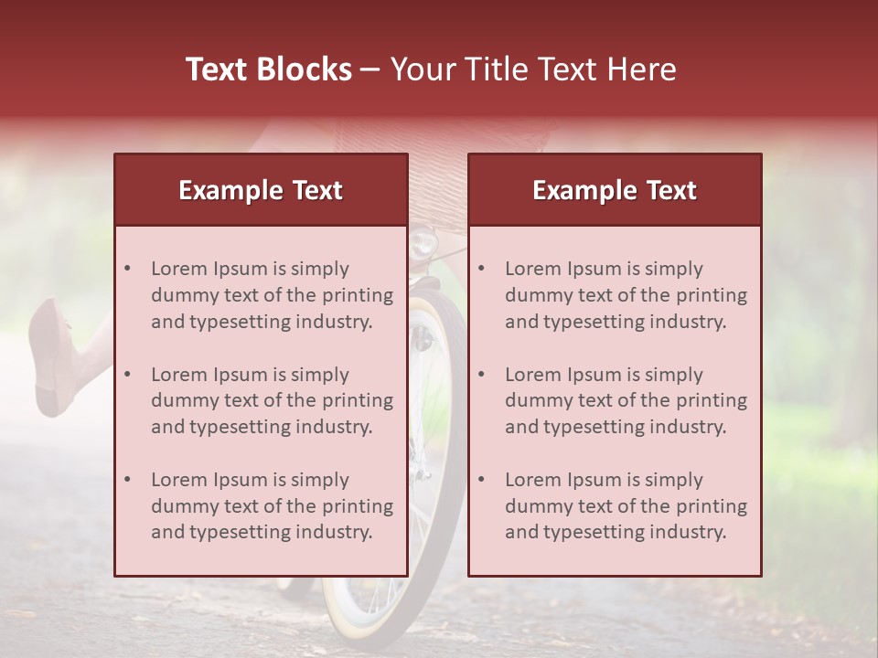 Summertime Landscape Flowers PowerPoint Template