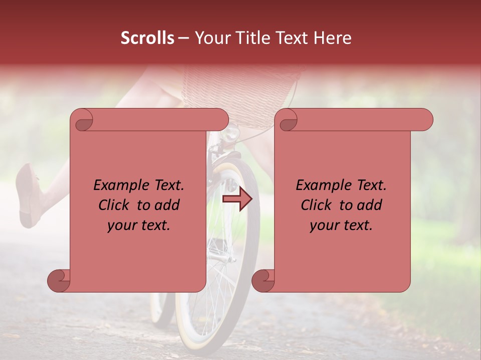 Summertime Landscape Flowers PowerPoint Template