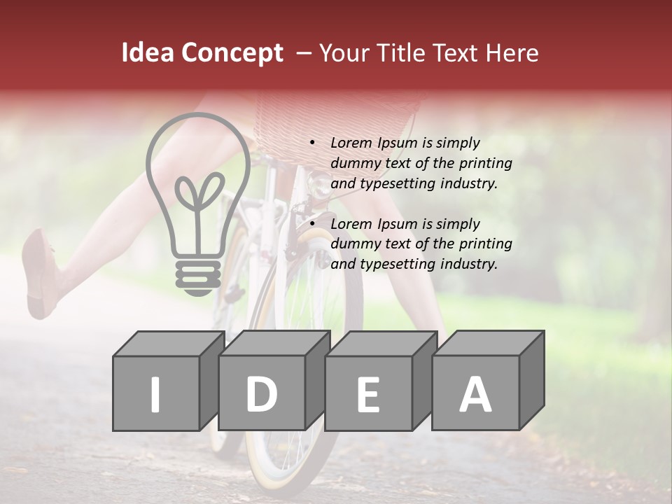 Summertime Landscape Flowers PowerPoint Template